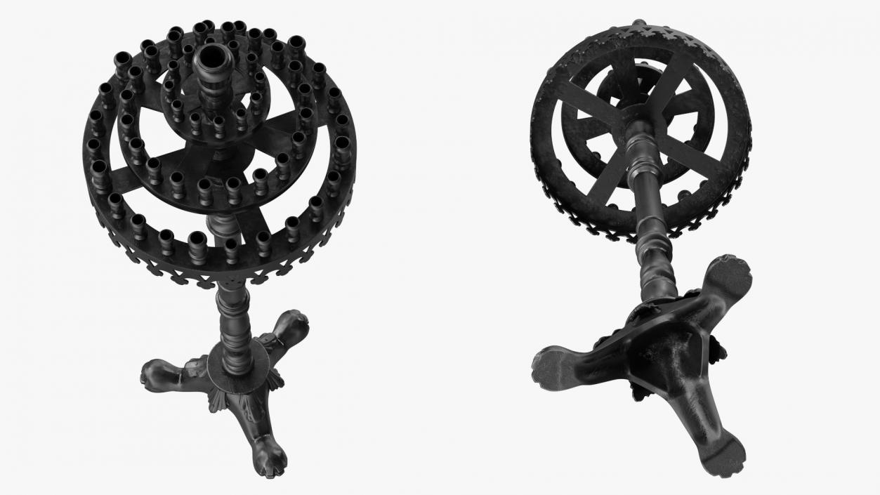 3D model Cast Iron Candle Holder 2