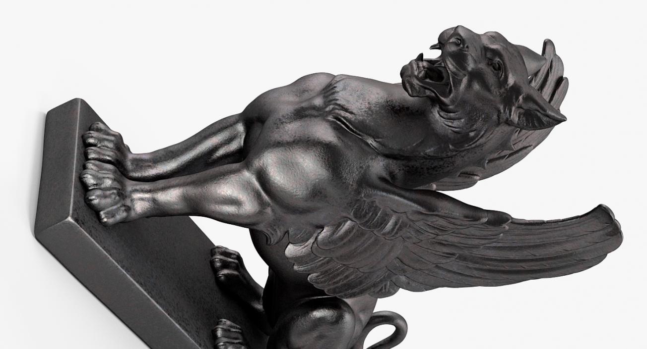 3D Bronze Griffin Statue