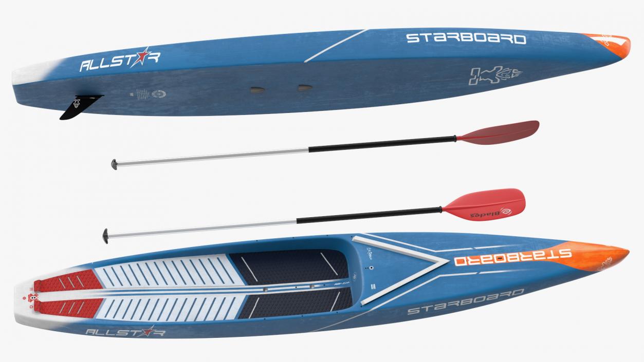 Starboard Allstar Race Paddle SUP Board 3D model