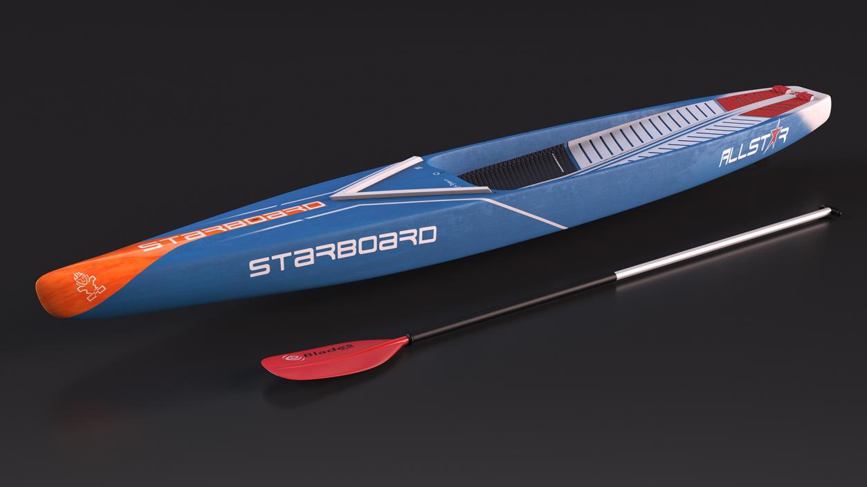 Starboard Allstar Race Paddle SUP Board 3D model