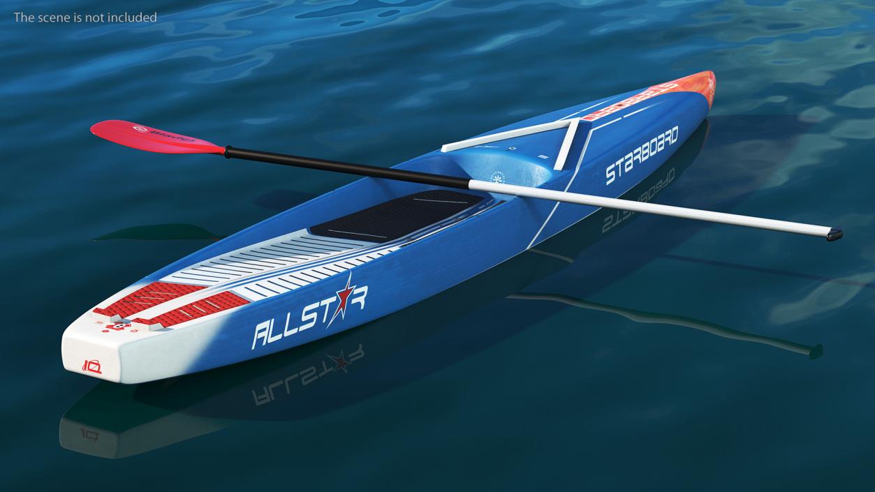 Starboard Allstar Race Paddle SUP Board 3D model