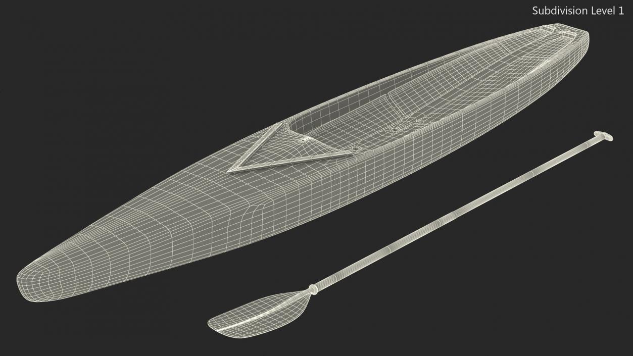 Starboard Allstar Race Paddle SUP Board 3D model