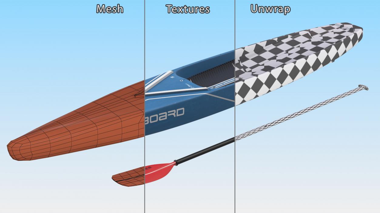 Starboard Allstar Race Paddle SUP Board 3D model