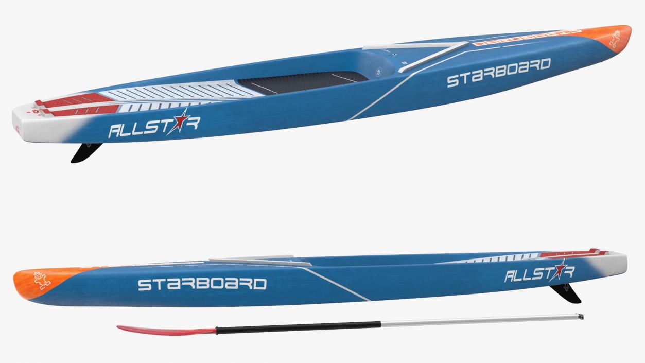 Starboard Allstar Race Paddle SUP Board 3D model