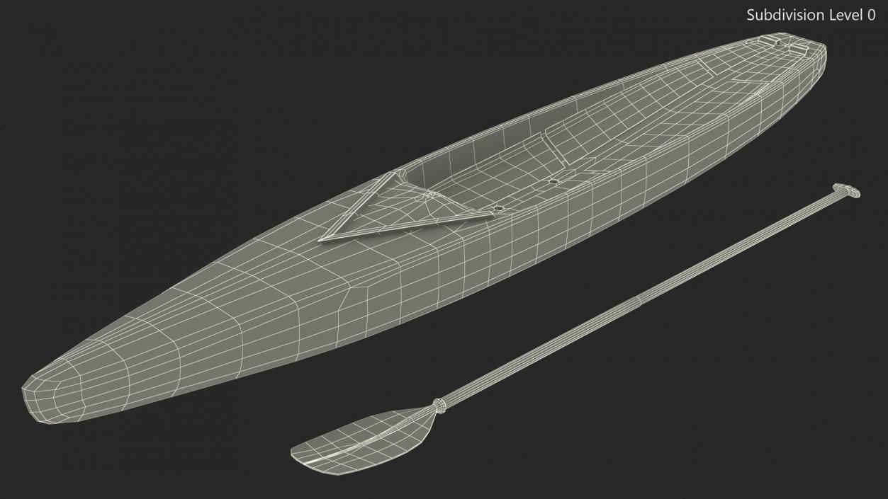 Starboard Allstar Race Paddle SUP Board 3D model