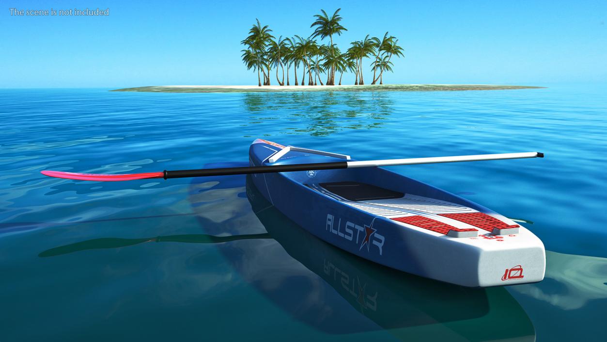 Starboard Allstar Race Paddle SUP Board 3D model