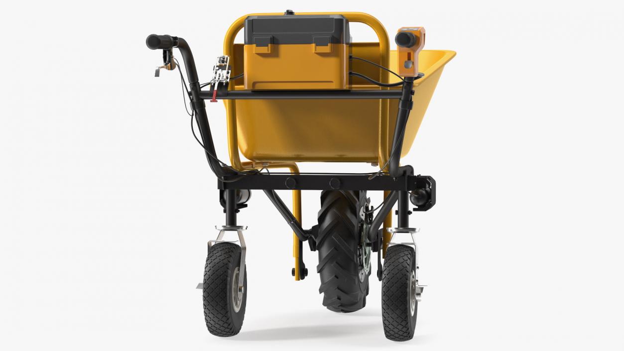 Electric Wheelbarrow with Bucket 3D