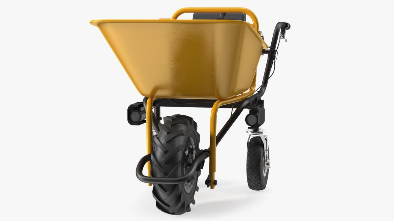 Electric Wheelbarrow with Bucket 3D