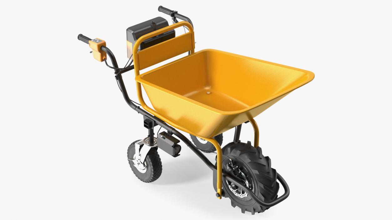 Electric Wheelbarrow with Bucket 3D