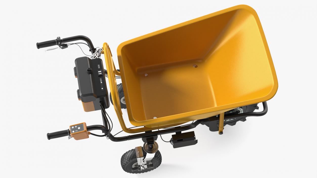 Electric Wheelbarrow with Bucket 3D