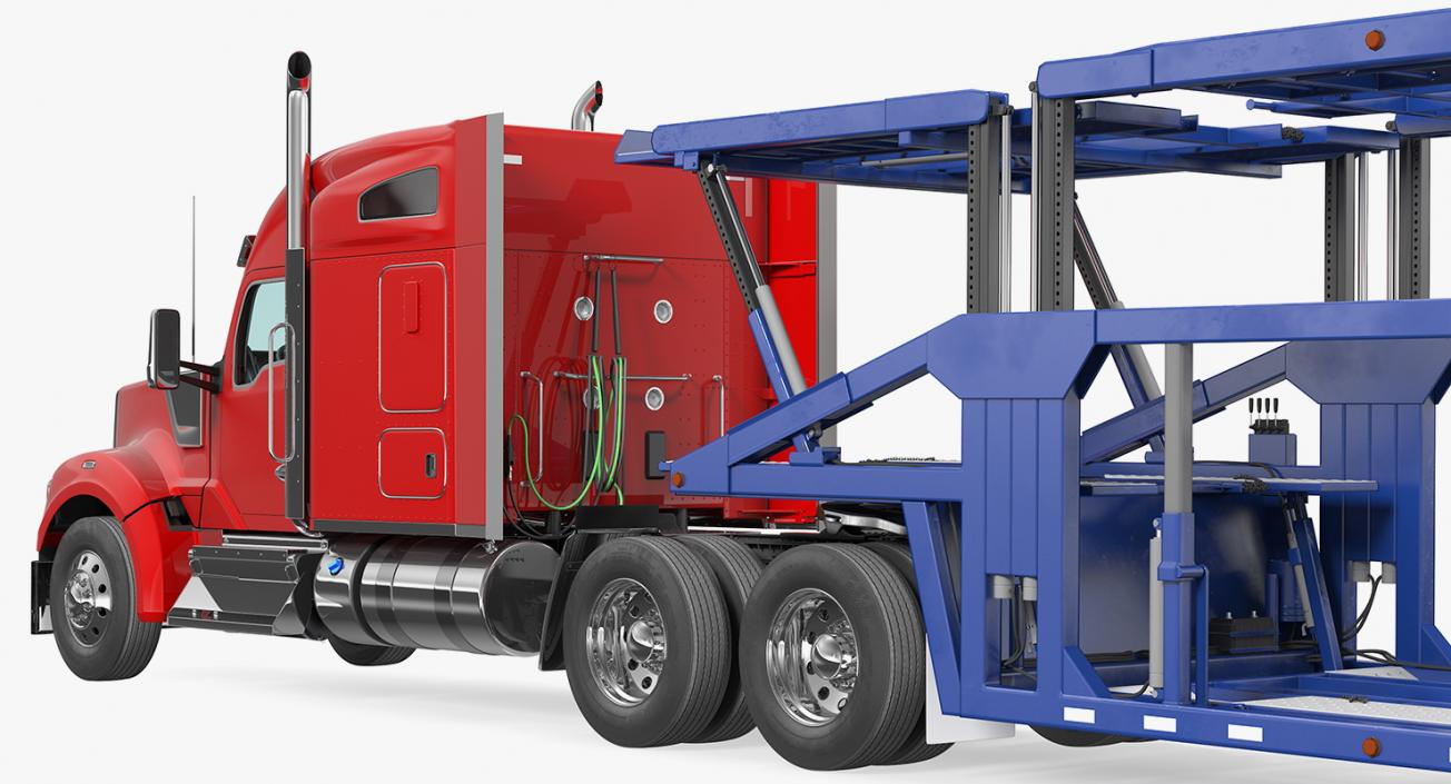 3D model Truck Hauler Trailer