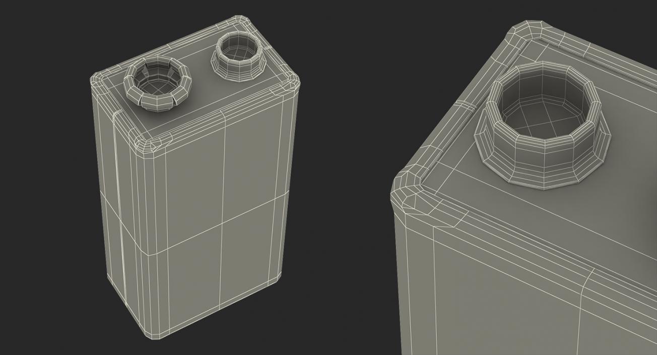 9-Volt Battery 3D model