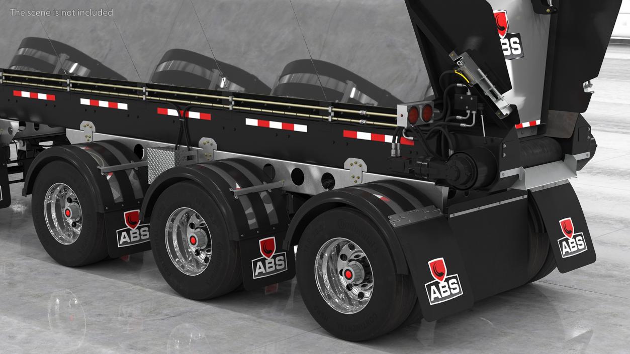 3D Truck Mack CHU613 With Trailer ABS LRC model