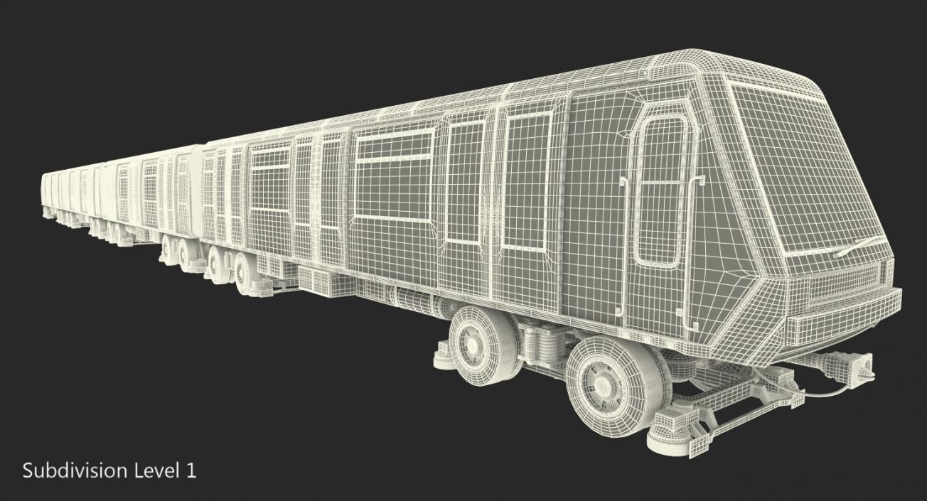 Paris Subway Train MP 05 3D model