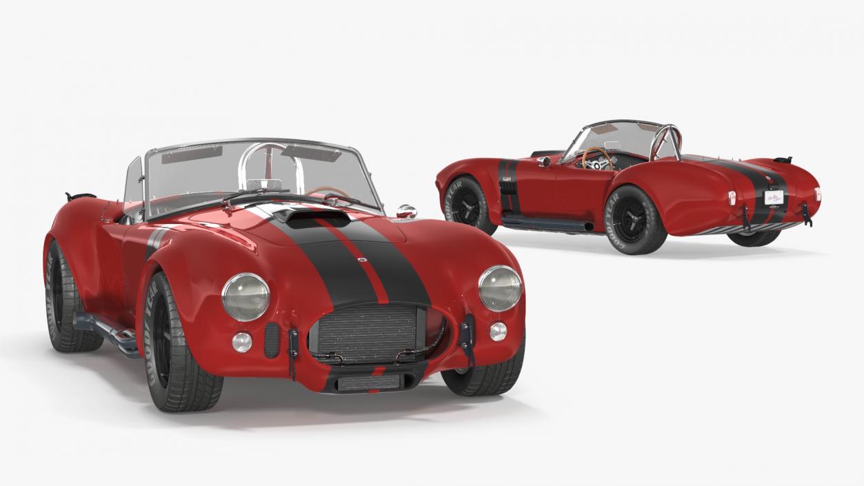 3D Shelby Cobra 1965 Red