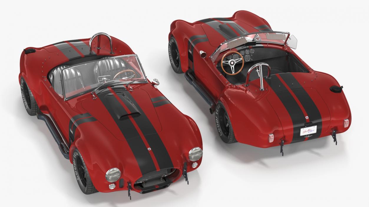 3D Shelby Cobra 1965 Red