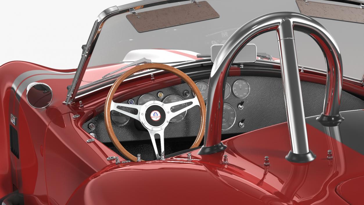 3D Shelby Cobra 1965 Red