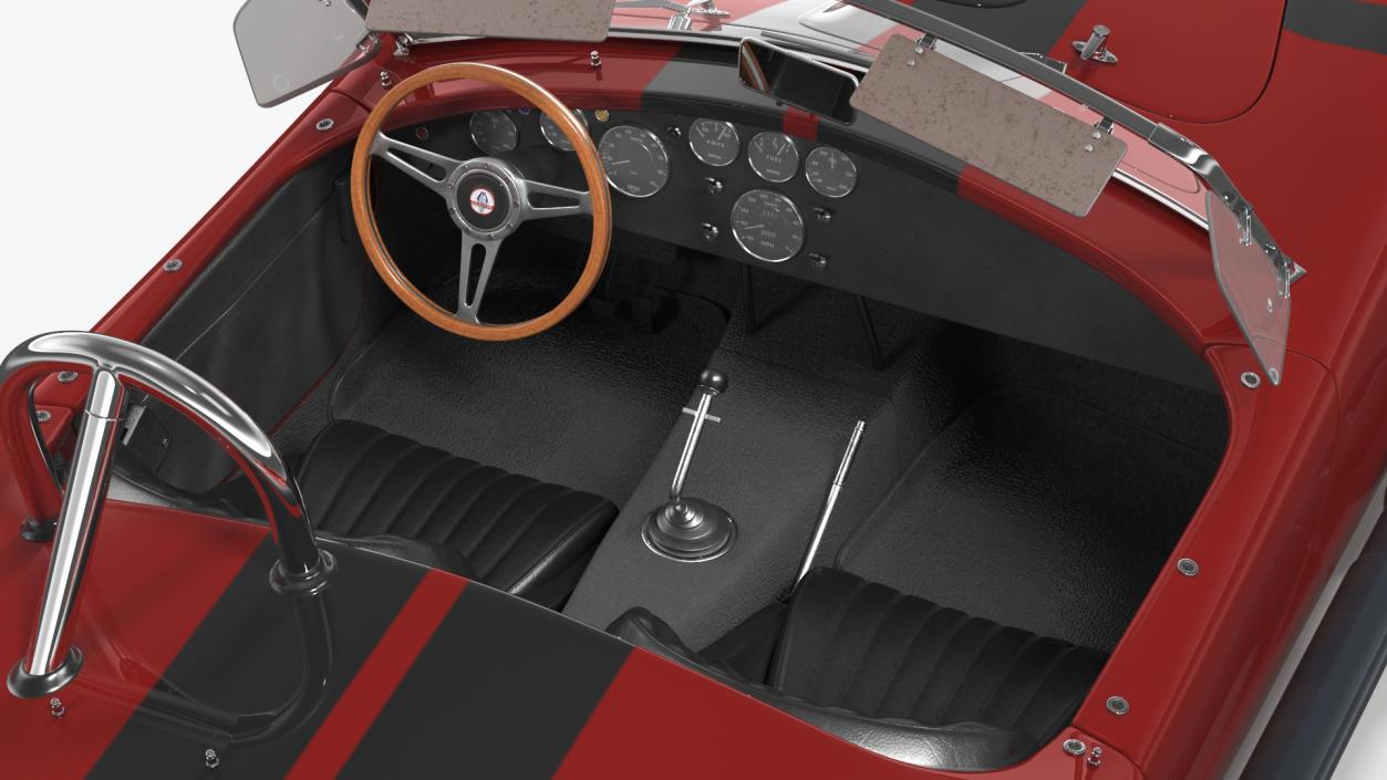 3D Shelby Cobra 1965 Red