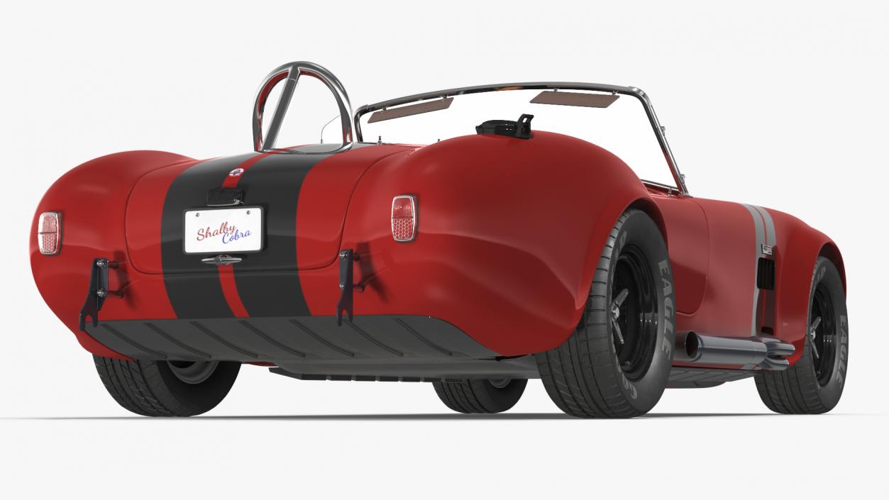 3D Shelby Cobra 1965 Red