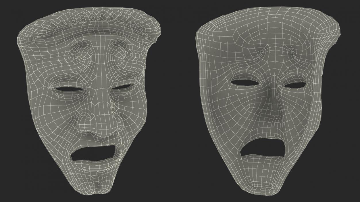 3D model Drama Mask