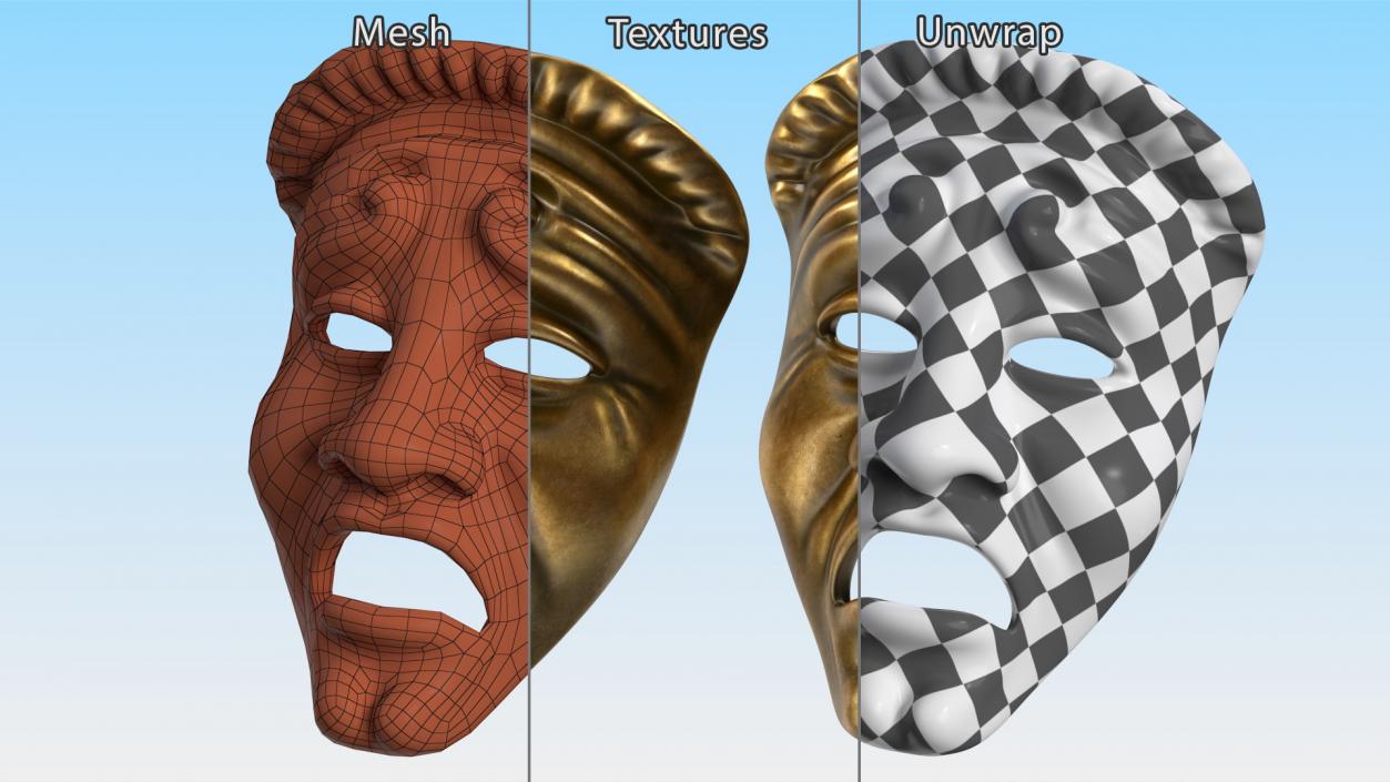 3D model Drama Mask