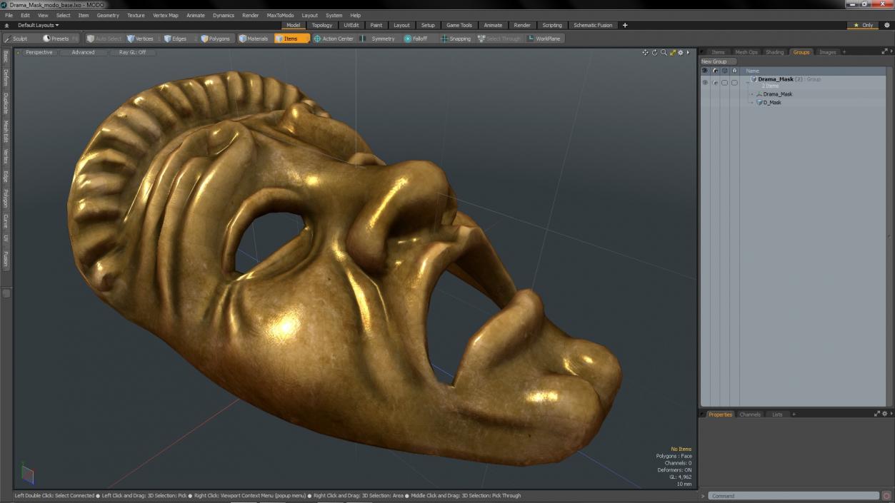 3D model Drama Mask