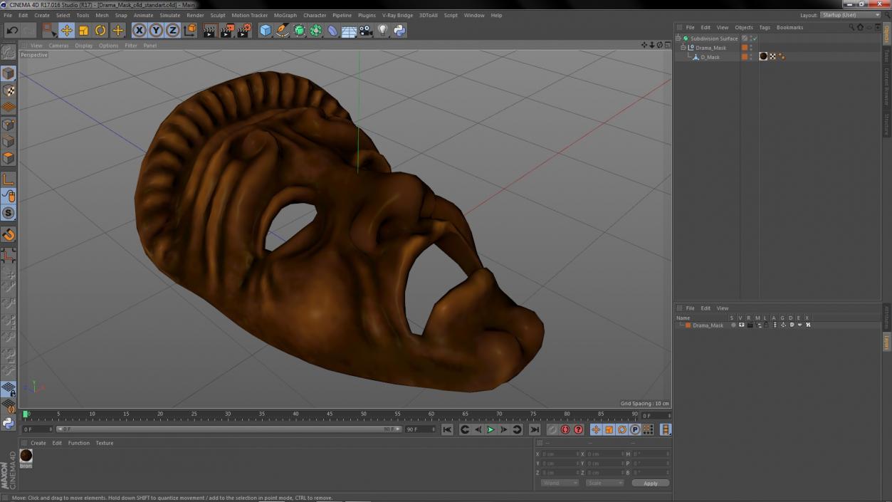 3D model Drama Mask