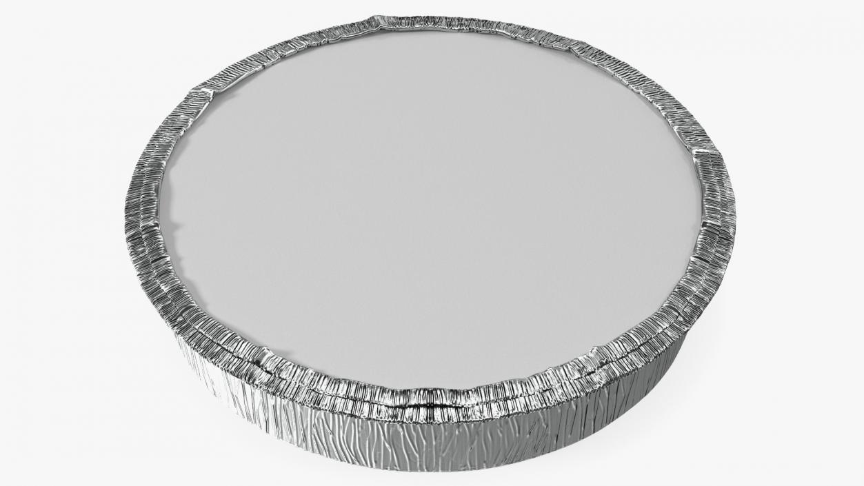 Round Disposable Aluminum Foil Pan 3D model