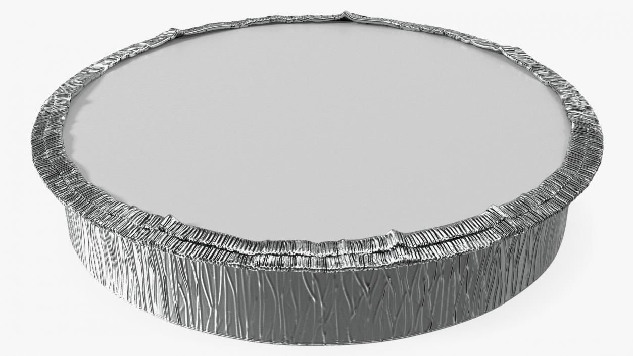 Round Disposable Aluminum Foil Pan 3D model