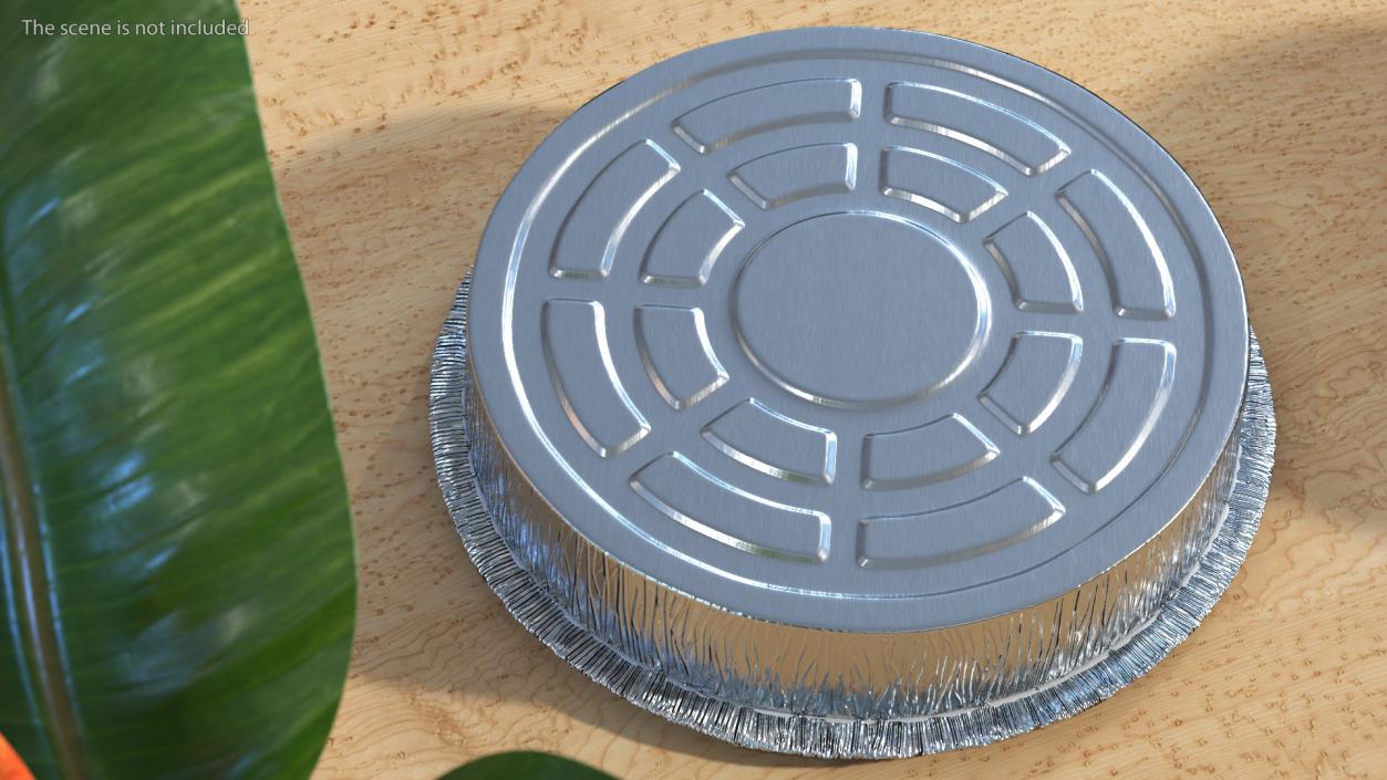 Round Disposable Aluminum Foil Pan 3D model