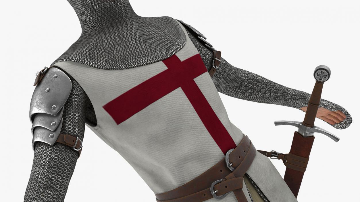 3D Knight Templar T-Pose