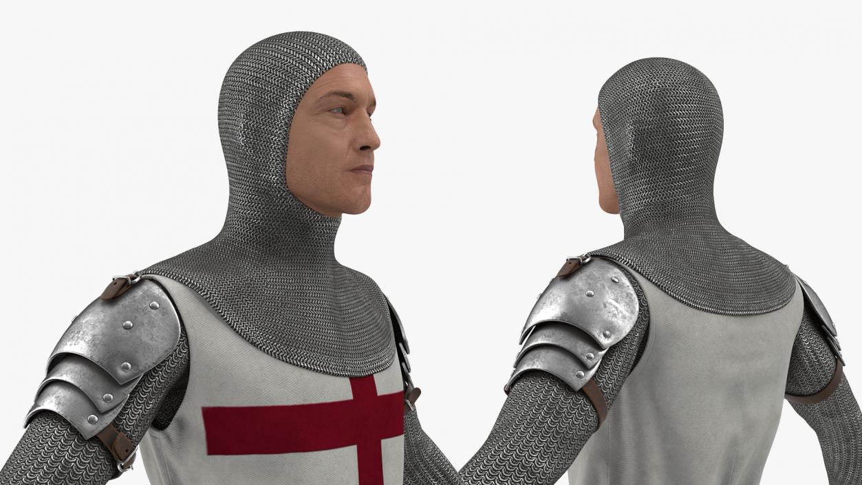 3D Knight Templar T-Pose