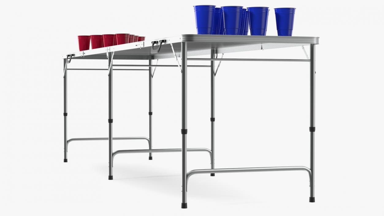 3D Beer Pong Table Black