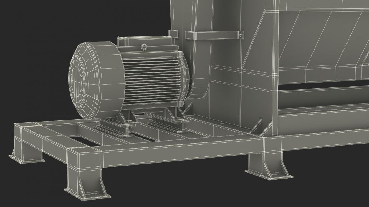 3D Dewatering Machine model