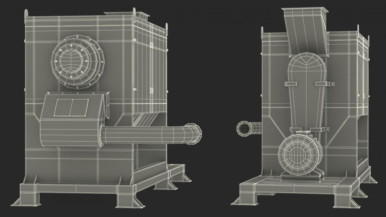 3D Dewatering Machine model