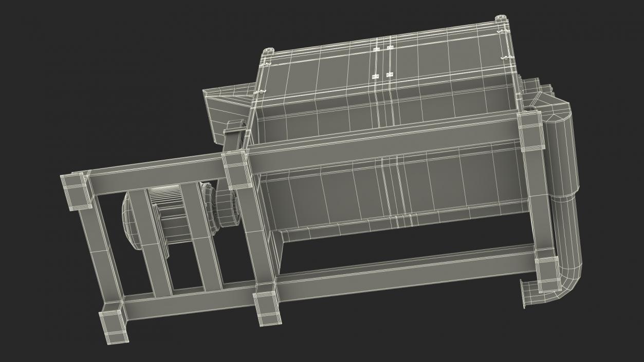 3D Dewatering Machine model