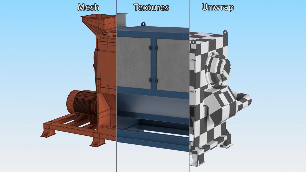 3D Dewatering Machine model