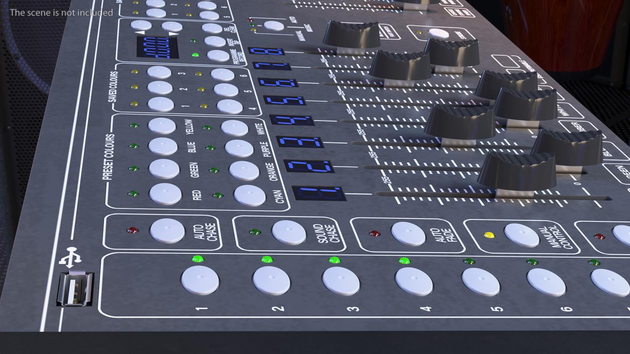 3D Universal DMX Light Controller ON model