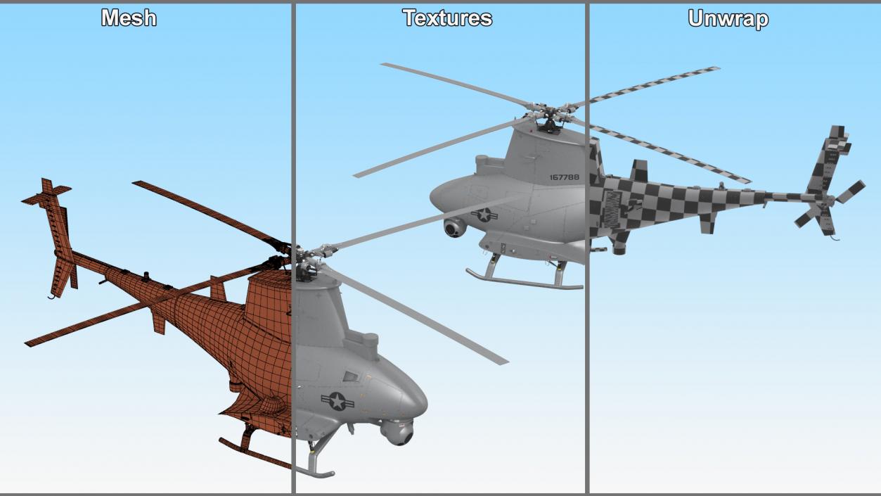 Northrop Grumman MQ-8 Fire Scout 3D