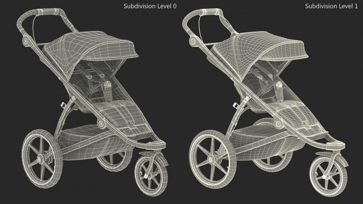 3D Thule Urban Glide 2 Stroller model