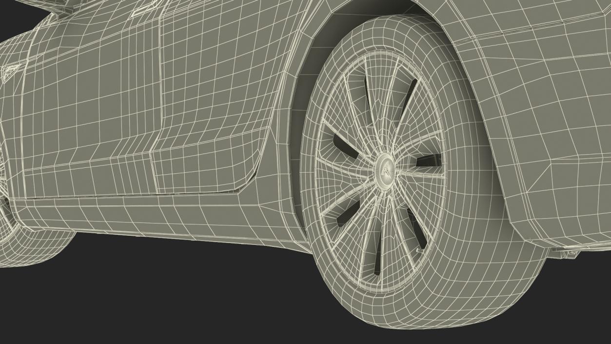 Tesla Model 3 2024 Stealth Grey Rigged for Maya 3D