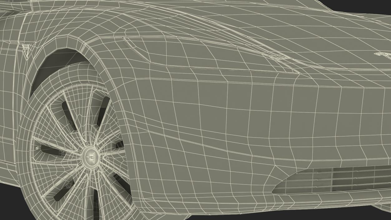 Tesla Model 3 2024 Stealth Grey Rigged for Maya 3D