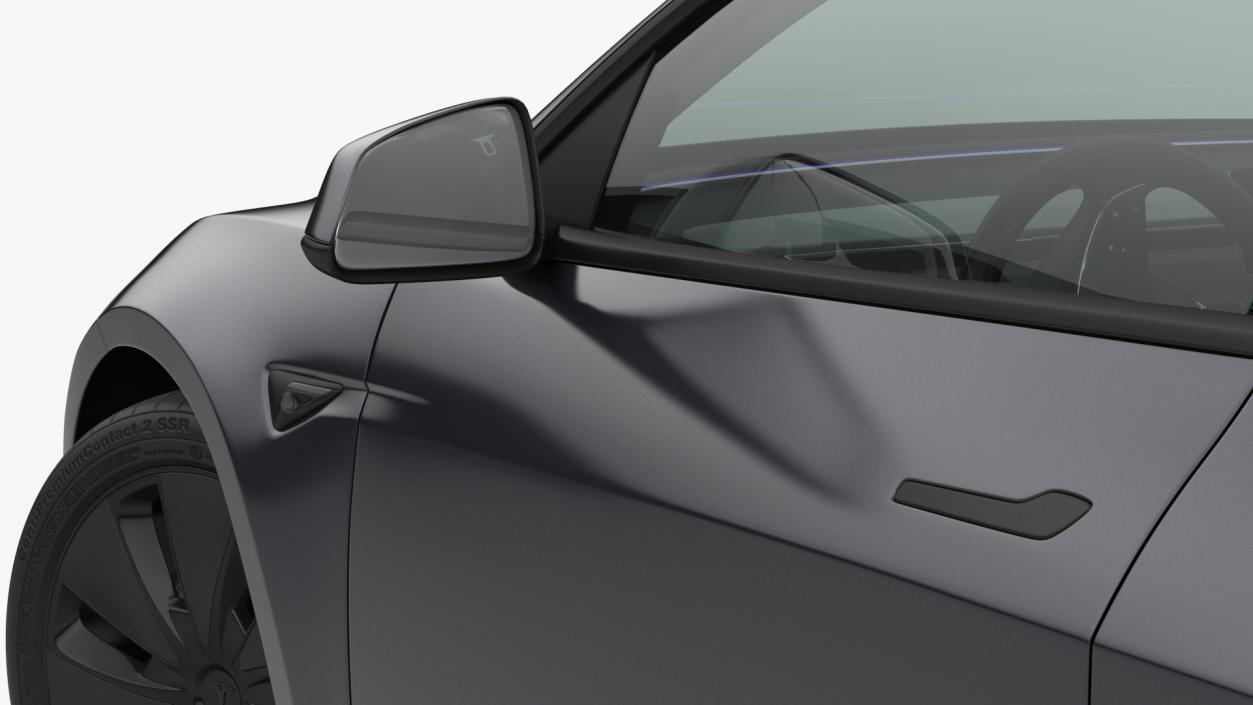 Tesla Model 3 2024 Stealth Grey Rigged for Maya 3D