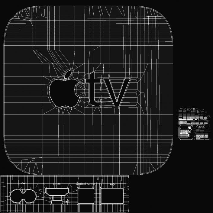 Apple TV Digital Media Player 3D model