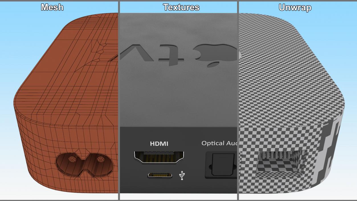 Apple TV Digital Media Player 3D model