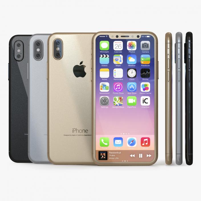 Iphone 8 Concept Collection 3D