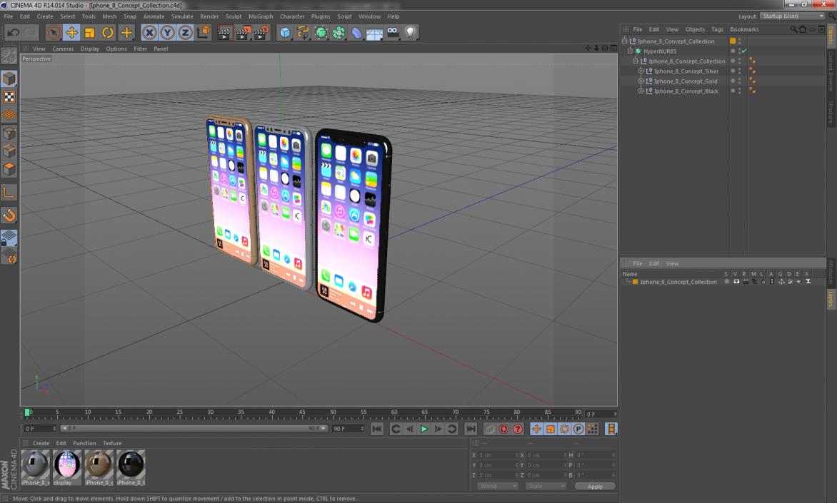 Iphone 8 Concept Collection 3D