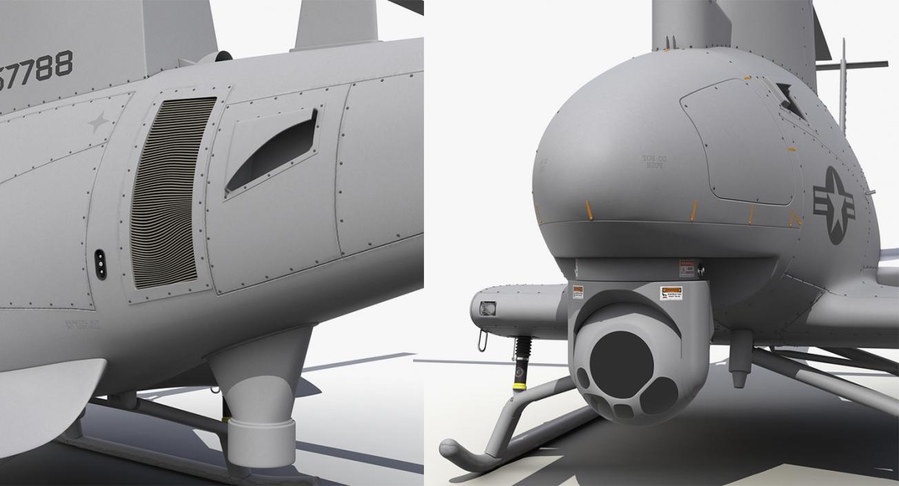 3D model Northrop Grumman Unmanned Helicopters Rigged Collection