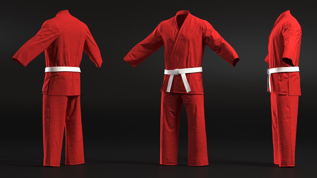 3D Karate Training Clothes Collection 3