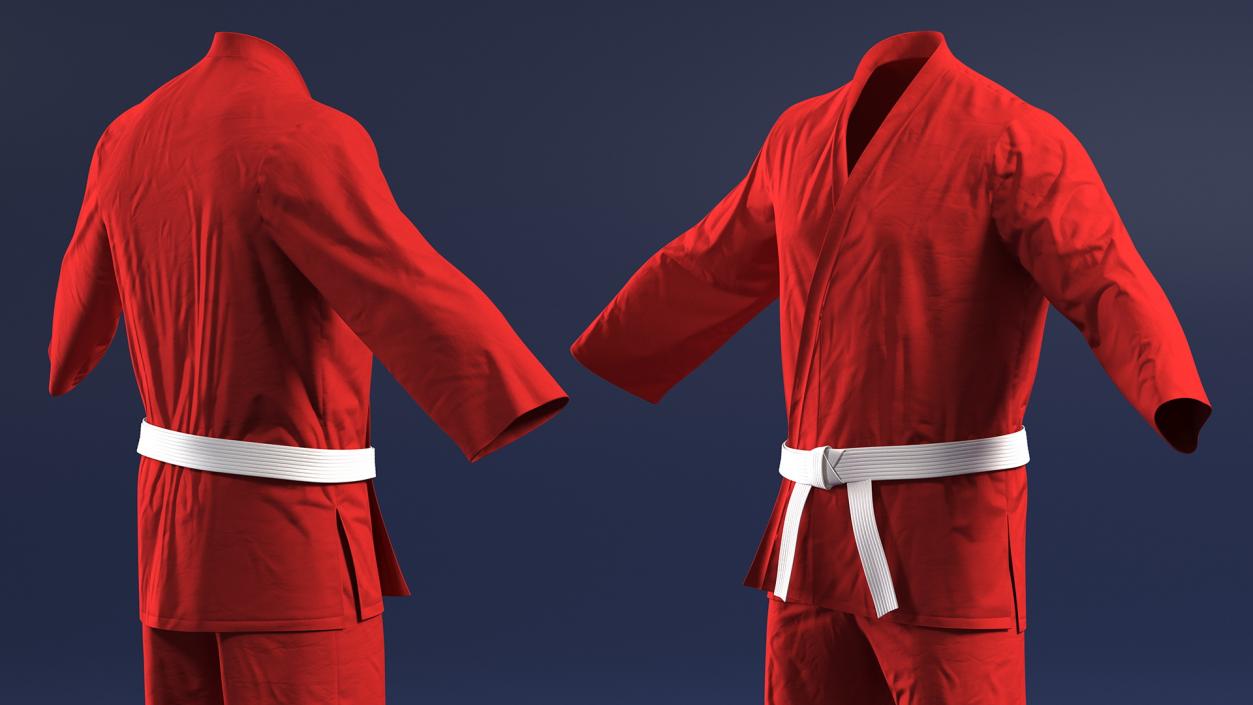 3D Karate Training Clothes Collection 3